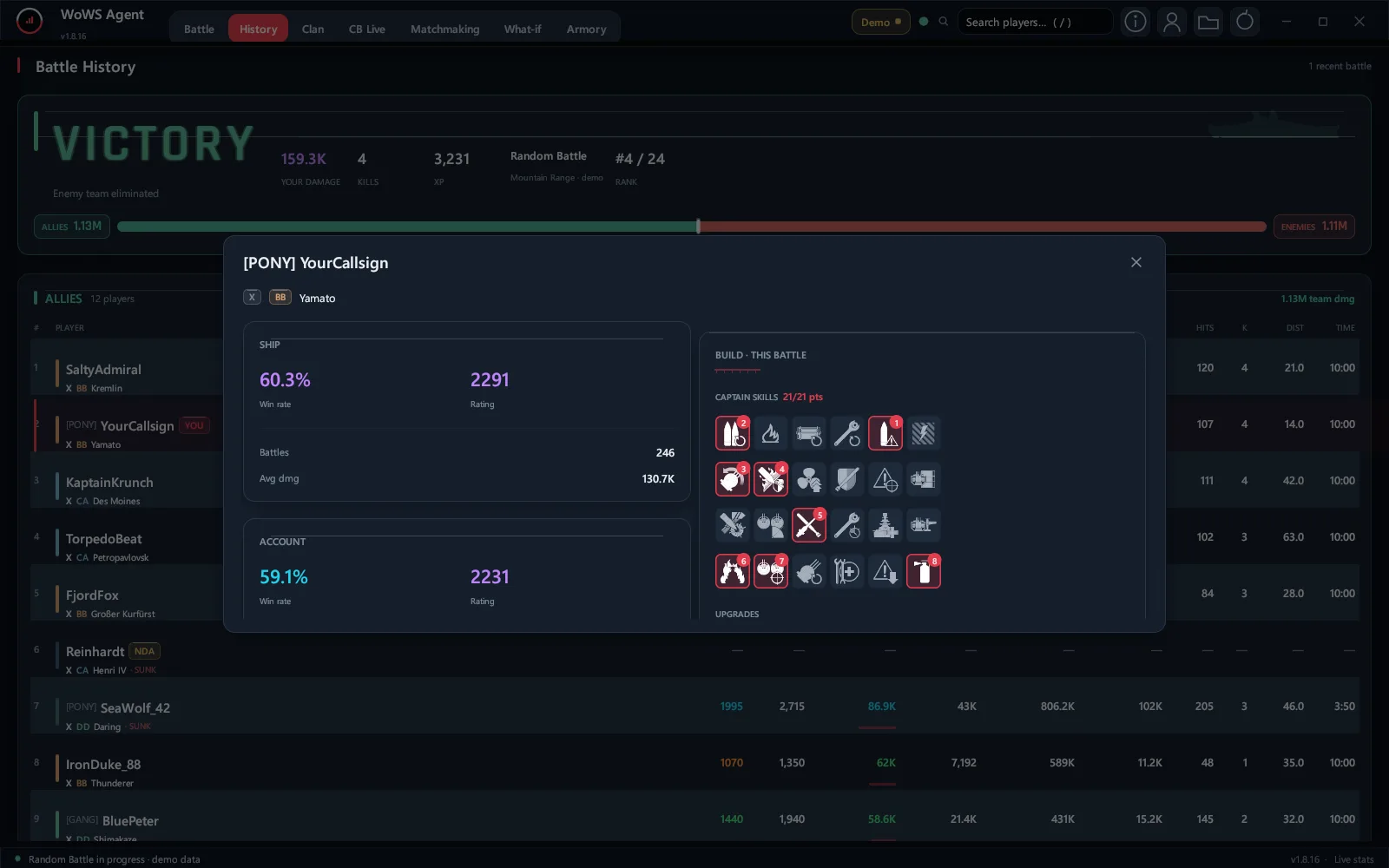 See every player's real build